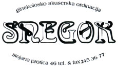 GINEKOLOŠKO - AKUŠERSKA ORDINACIJA SNEGOR - Ginekološke ordinacije Beograd - Slika logo 