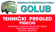 AGENCIJA GOLUB (PIGEON) - TEHNIČKI PREGLED - Tehnički pregled Beograd - Slika logo 