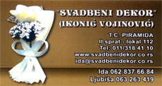 SVADBENI DEKOR IKONIĆ VOJINOVIĆ - Dekoracije, dekorativni predmeti Beograd - Slika logo 