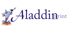 ALADDIN PRINT - Štamparije Beograd - Slika logo 