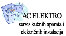 AC ELEKTRO - SERVIS KUĆNIH APARATA I ELEKTRIČNIH INSTALACIJA - Elektro servisi Beograd - Slika logo 