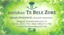 RESTORAN TE BELE ZORE - Restorani za svadbe, proslave Beograd - Slika logo 