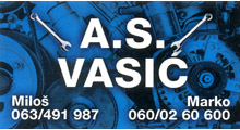 AS VASIĆ - Auto servisi Beograd - Slika logo 