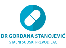 SUDSKI PREVODILAC ZA ENGLESKI JEZIK KARABURMA - DR GORDANA STANOJEVIĆ STALNI SUDSKI PREVODILAC Переводчики, судебные переводчики Белград