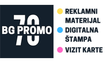 BG PROMO 70 - Štamparije Beograd - Slika logo 