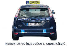 INSTRUKTOR VOŽNJE DUŠAN B. ANDRIJAŠEVIĆ Auto škole Beograd