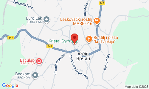 KRISTAL GYM Železnički put 6, Vrčin